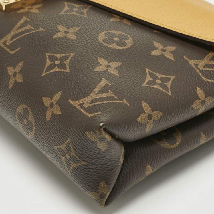 Pre Owned Louis Vuitton Safran Monogram Canvas Pallas Chain Bag