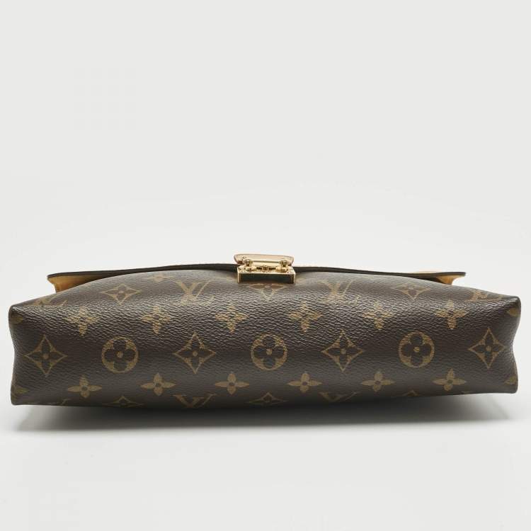 Pre Owned Louis Vuitton Safran Monogram Canvas Pallas Chain Bag