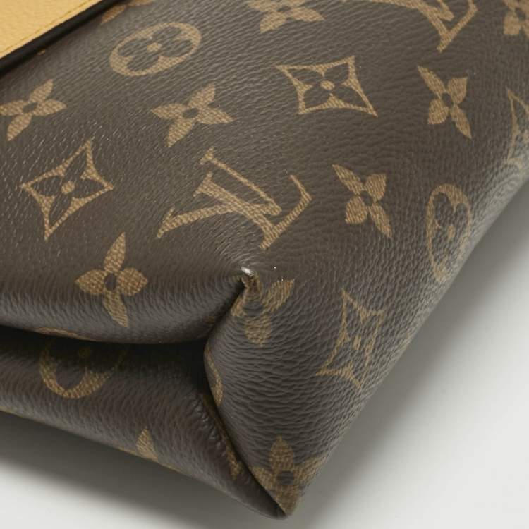 Pre Owned Louis Vuitton Safran Monogram Canvas Pallas Chain Bag