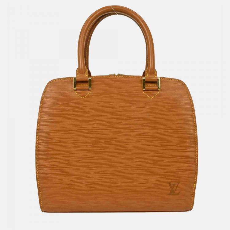 Pre Owned Louis Vuitton Brown Epi Pont Neuf Handbag