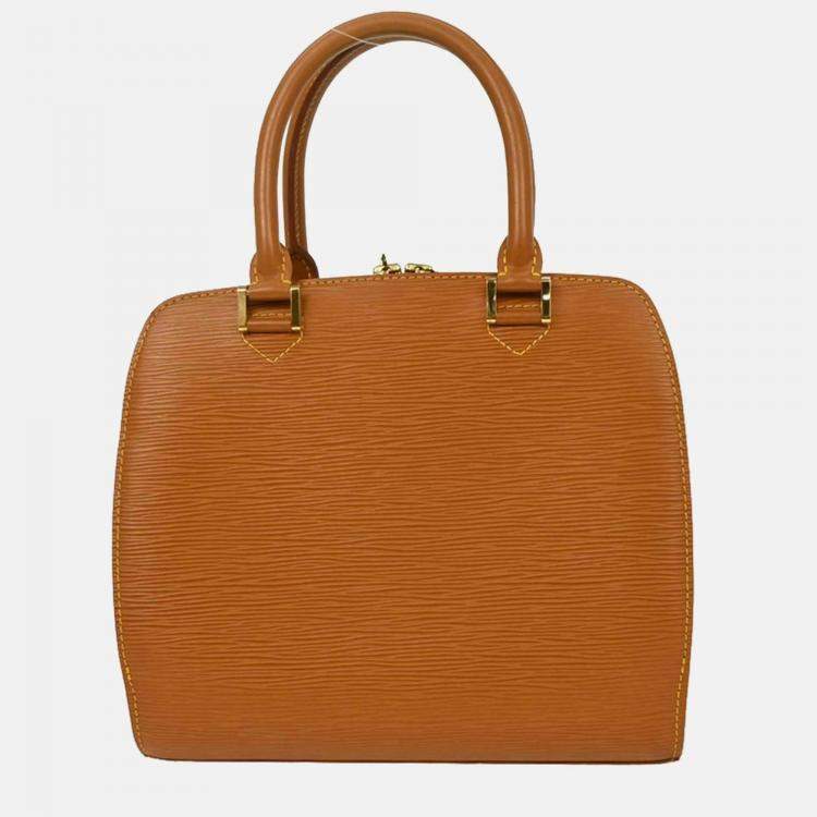 Pre Owned Louis Vuitton Brown Epi Pont Neuf Handbag