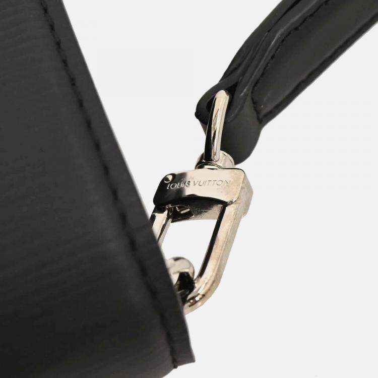 Pre Owned Louis Vuitton Black Epi Pochette Thames Clutch Bag