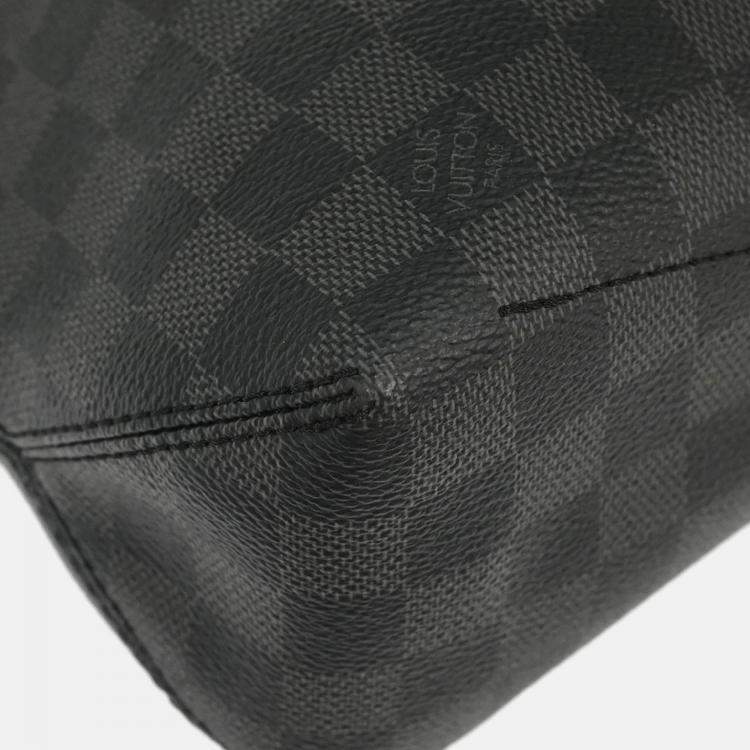Pre Owned Louis Vuitton Damier Graphite Hunter Shoulder Bag