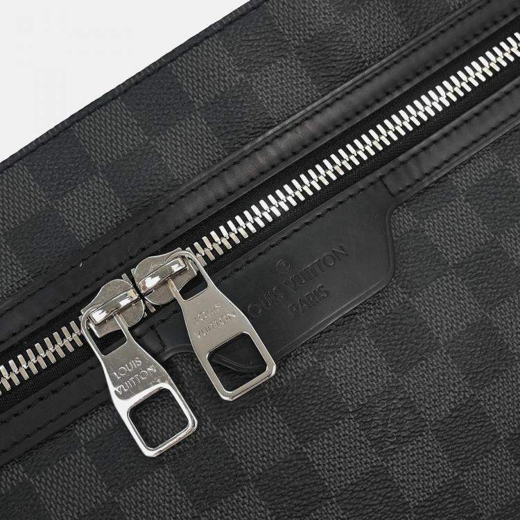Pre Owned Louis Vuitton Damier Graphite Hunter Shoulder Bag