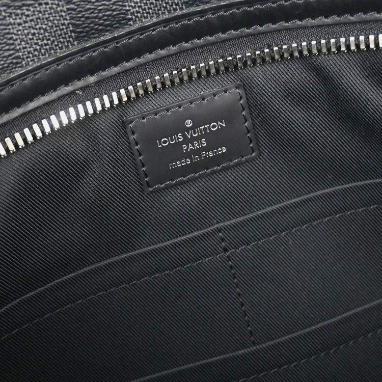 Pre Owned Louis Vuitton Damier Graphite Hunter Shoulder Bag