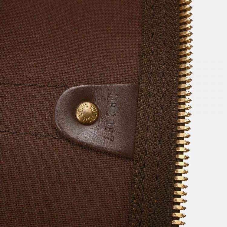 Pre Owned Louis Vuitton Damier Keepall Bandouliere 55 Duffle Bag