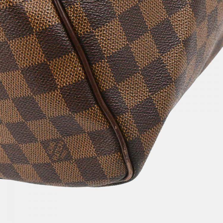 Pre Owned Louis Vuitton Damier Keepall Bandouliere 55 Duffle Bag