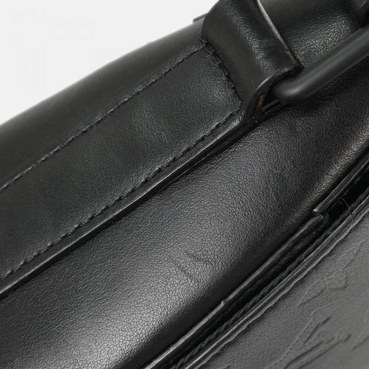 Pre Owned Louis Vuitton Black Monogram Shadow Sprinter Messenger bag