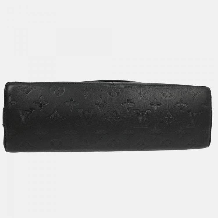 Pre Owned Louis Vuitton Black Monogram Shadow Sprinter Messenger bag