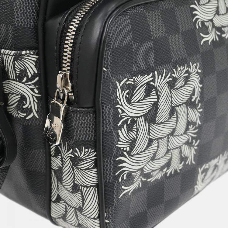 Pre Owned Louis Vuitton Damier Graphite Nile PM Shoulder Bag