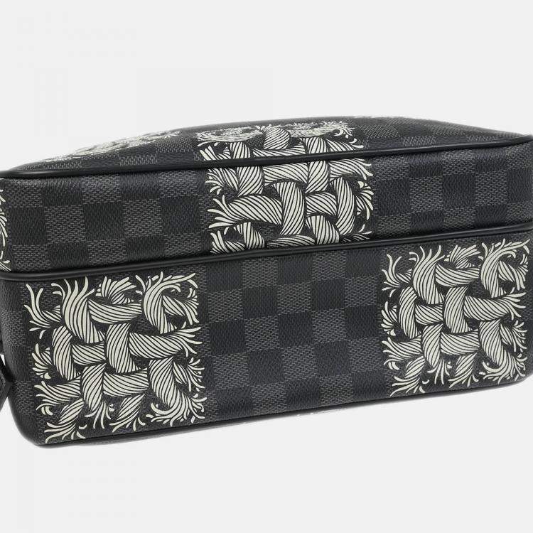Pre Owned Louis Vuitton Damier Graphite Nile PM Shoulder Bag