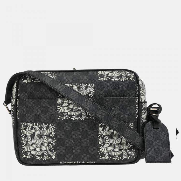Pre Owned Louis Vuitton Damier Graphite Nile PM Shoulder Bag