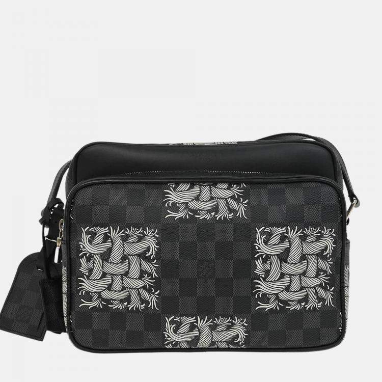 Pre Owned Louis Vuitton Damier Graphite Nile PM Shoulder Bag
