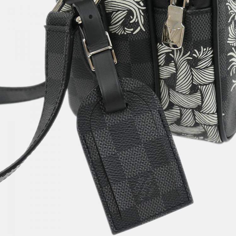 Pre Owned Louis Vuitton Damier Graphite Nile PM Shoulder Bag