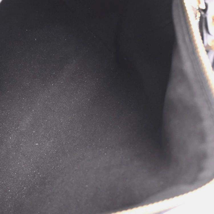 Pre Owned Louis Vuitton Gold Monogram Eclipse Speedy 30 Handbag