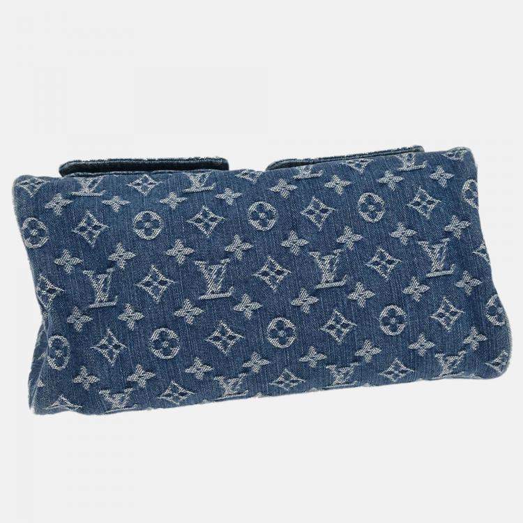 Pre Owned Louis Vuitton Neo Speedy Blue Monogram Denim Handbag