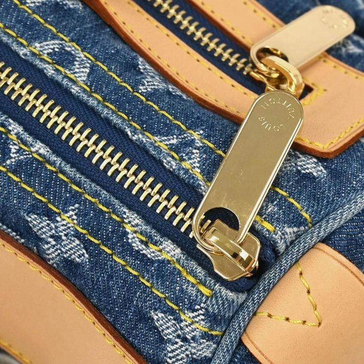 Pre Owned Louis Vuitton Neo Speedy Blue Monogram Denim Handbag