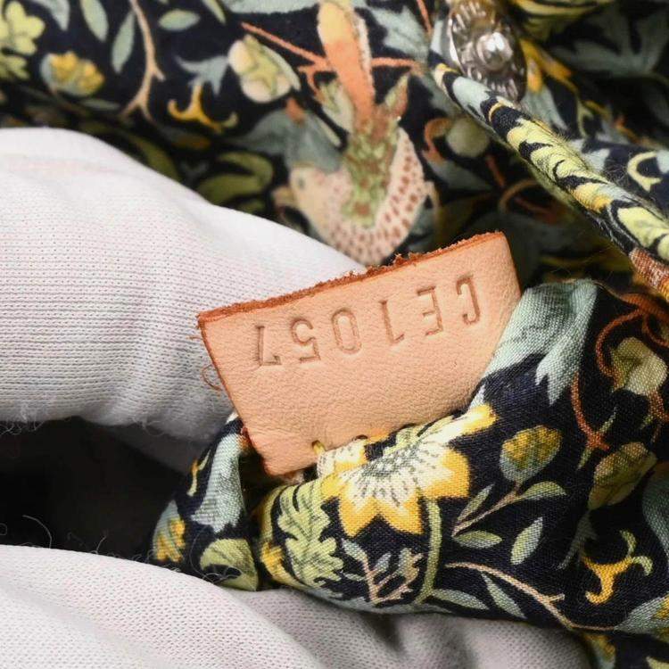 Pre Owned Louis Vuitton Monogram Denim Patchwork Bowly Shoulder Bag