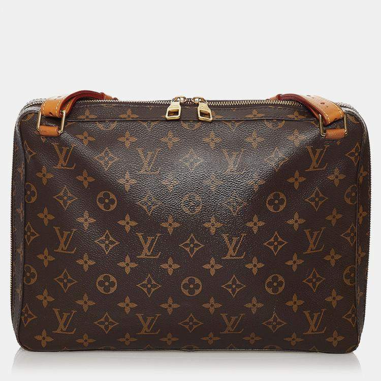 Pre Owned Louis Vuitton Brown Monogram Soft Trunk Messenger 
