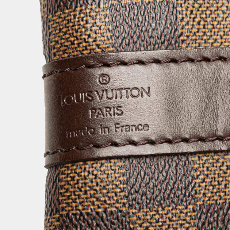 Pre Owned Louis Vuitton Brown Damier Ebene Keepall Bandouliere 55