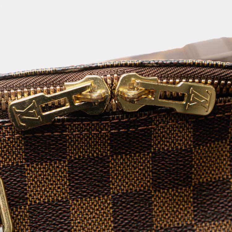Pre Owned Louis Vuitton Brown Damier Ebene Keepall Bandouliere 55
