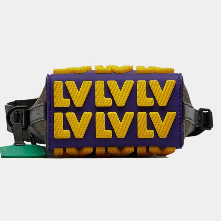 Pre Owned Louis Vuitton Brown Monogram LV Rubber Cruiser