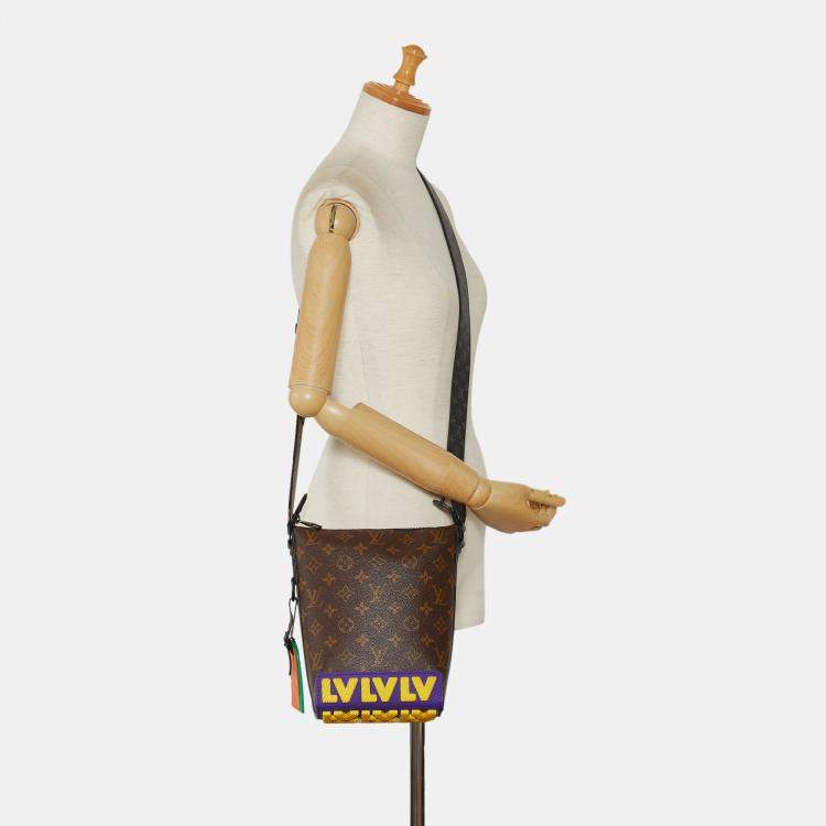 Pre Owned Louis Vuitton Brown Monogram LV Rubber Cruiser