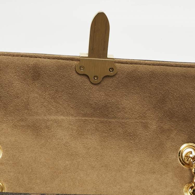 Pre Owned Louis Vuitton Cream Monogram Canvas and Python Victoire Bag