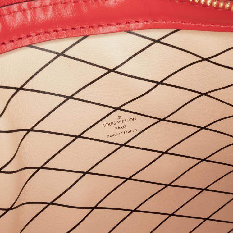 Pre Owned Louis Vuitton Red Monogram Vernis Trunk Clutch