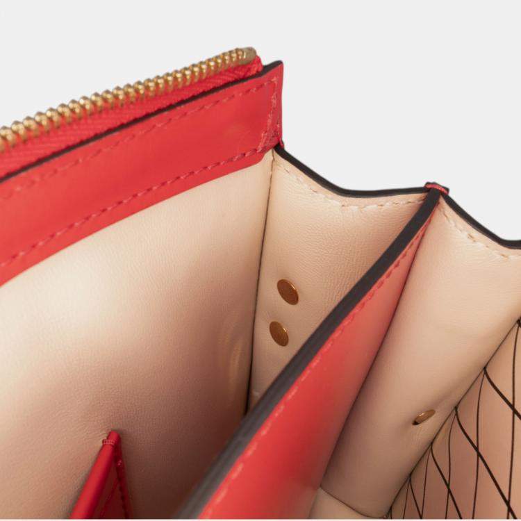 Pre Owned Louis Vuitton Red Monogram Vernis Trunk Clutch
