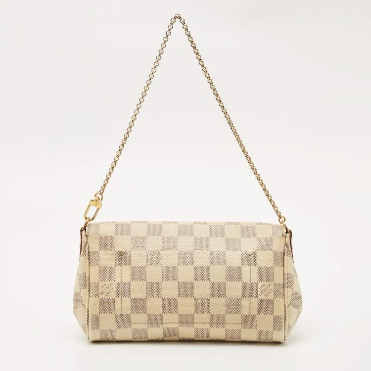 Pre Owned Louis Vuitton Damier Azur Canvas Favorite PM Bag