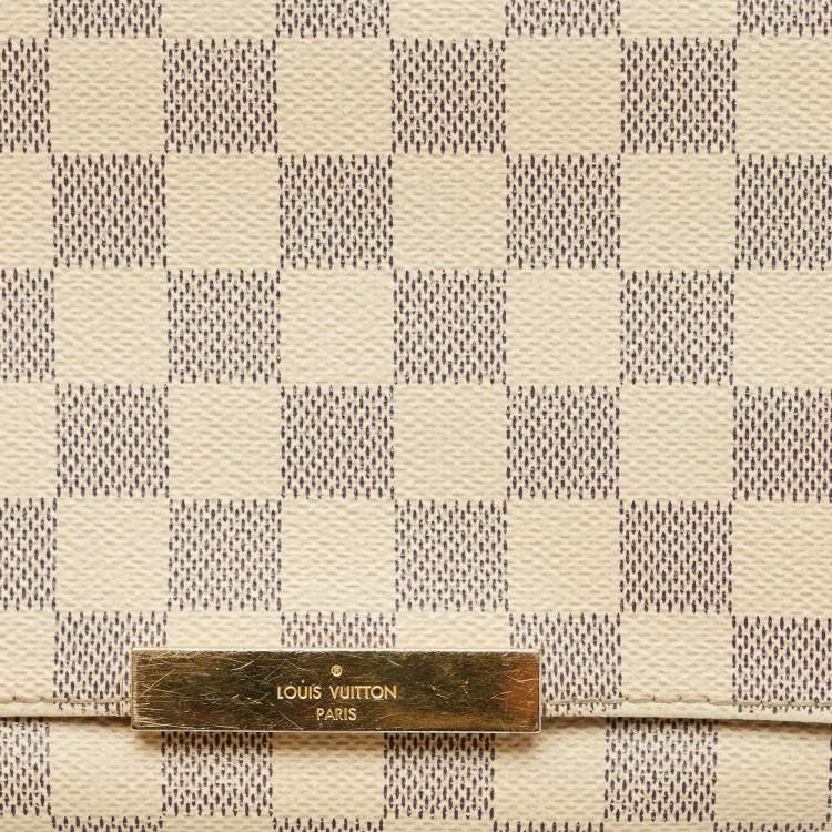 Pre Owned Louis Vuitton Damier Azur Canvas Favorite PM Bag
