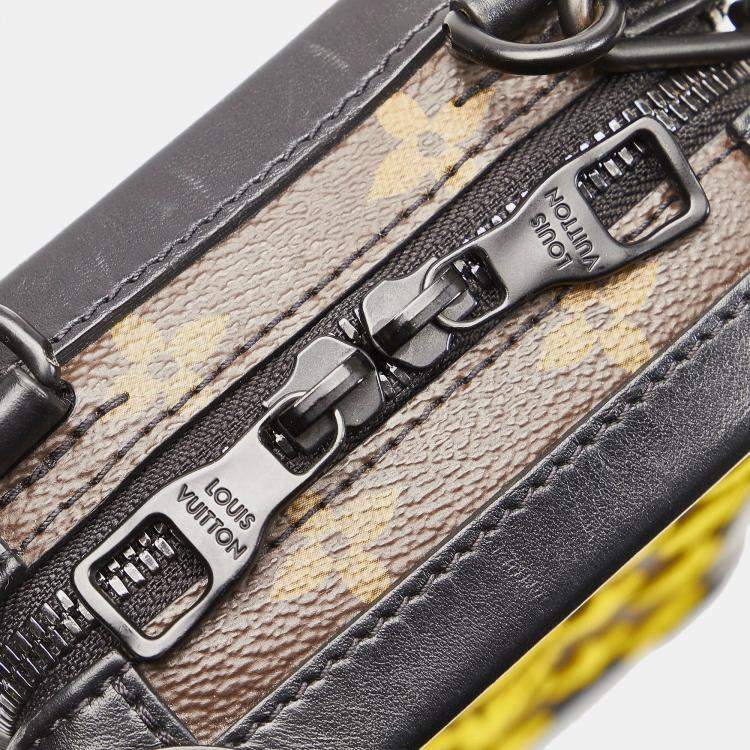 Pre Owned Louis Vuitton Brown Monogram Tuffetage Vertical Soft Trunk