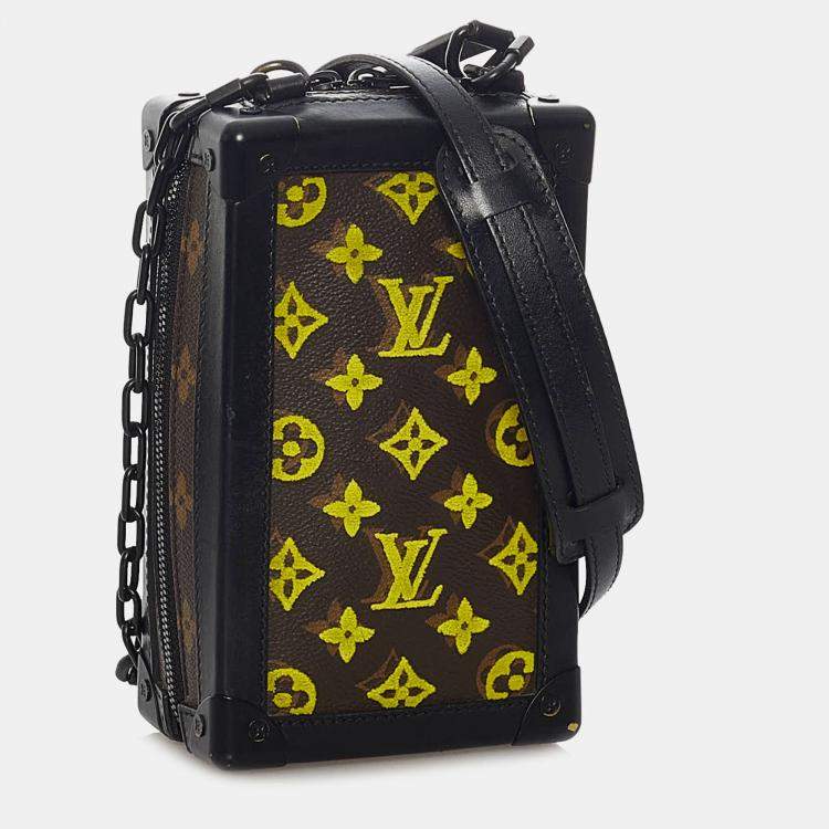 Pre Owned Louis Vuitton Brown Monogram Tuffetage Vertical Soft Trunk