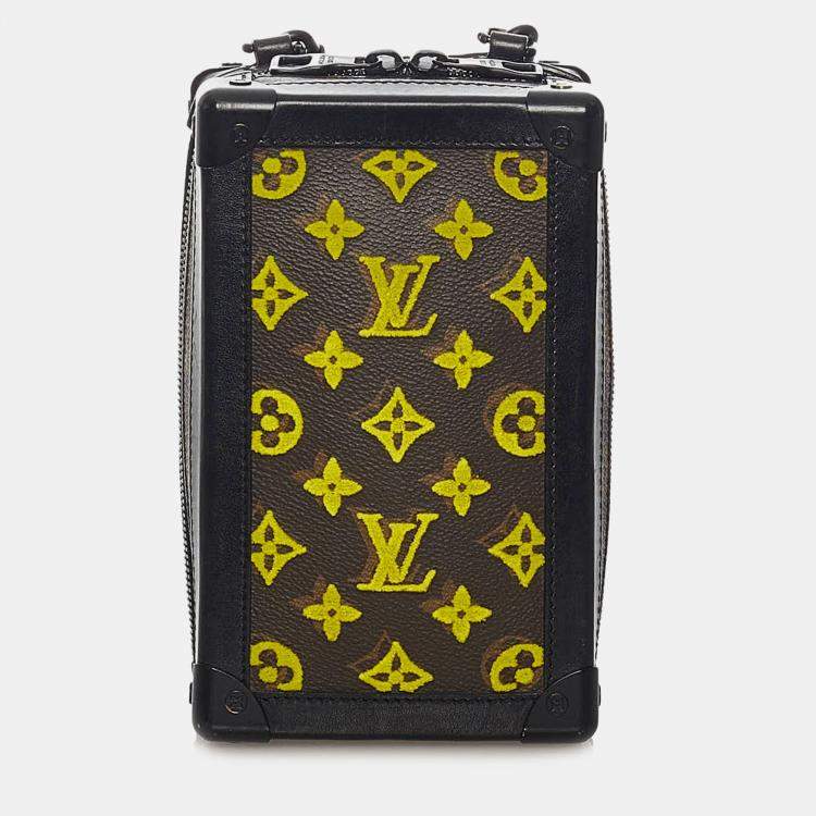 Pre Owned Louis Vuitton Brown Monogram Tuffetage Vertical Soft Trunk