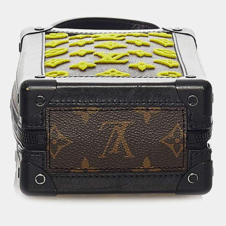 Pre Owned Louis Vuitton Brown Monogram Tuffetage Vertical Soft Trunk