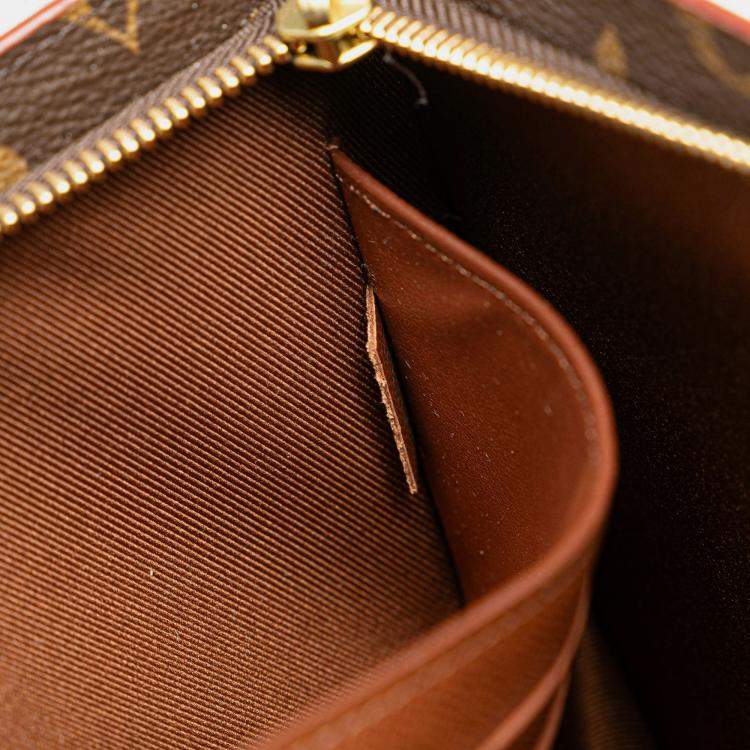 Pre Owned Louis Vuitton Brown Monogram Legacy Chain Clutch