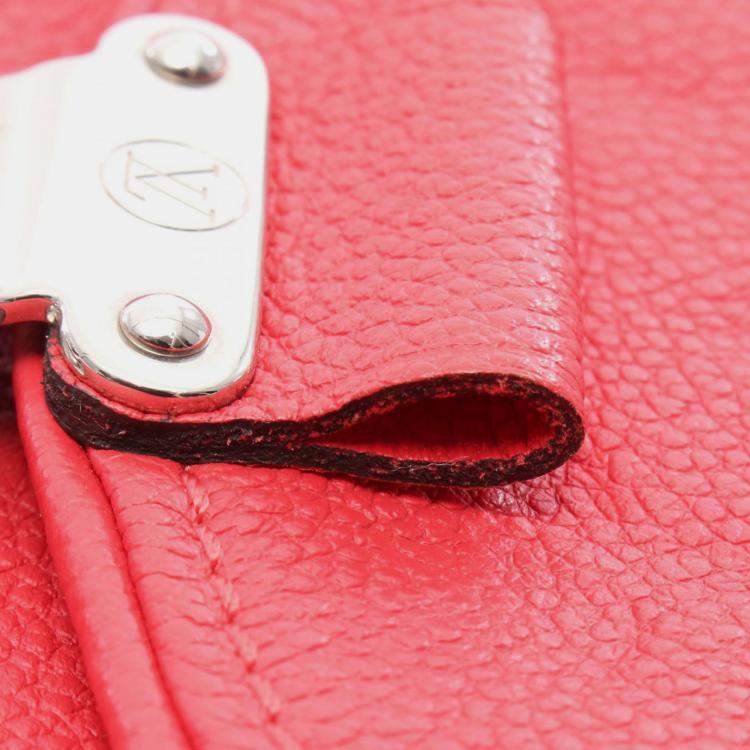 Pre Owned Louis Vuitton Red Monogram Empreinte Saint Germain BB