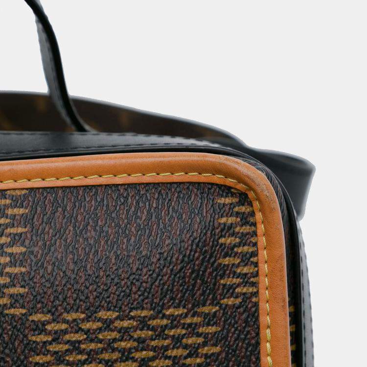 Pre Owned Louis Vuitton Brown Nigo Giant Damier Ebene Monogram Nano Amazone
