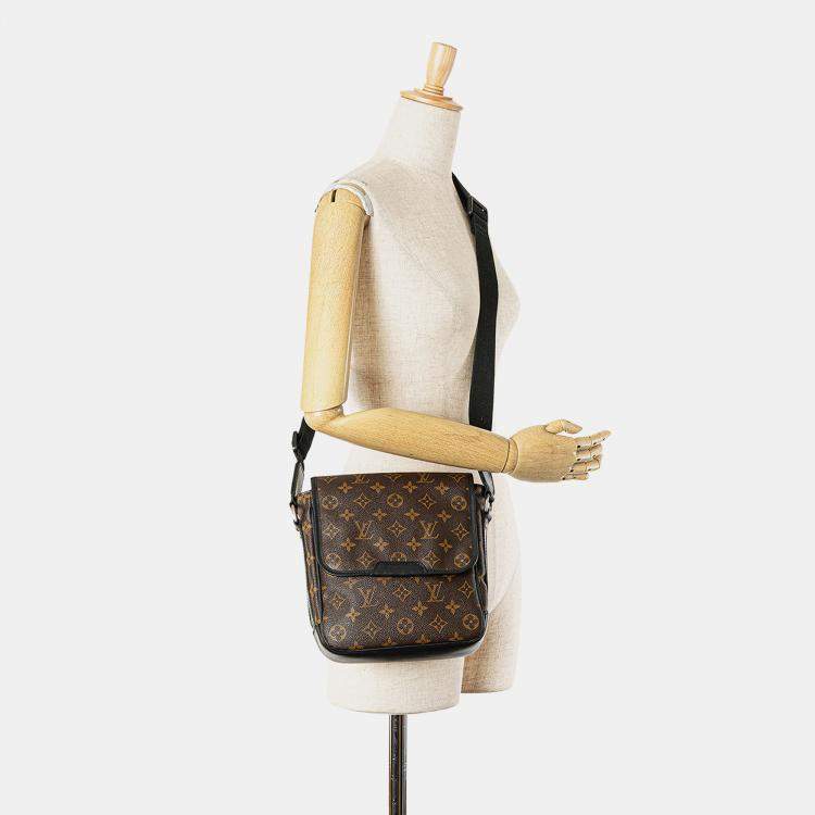 Pre Owned Louis Vuitton Brown Monogram Macassar Bass PM