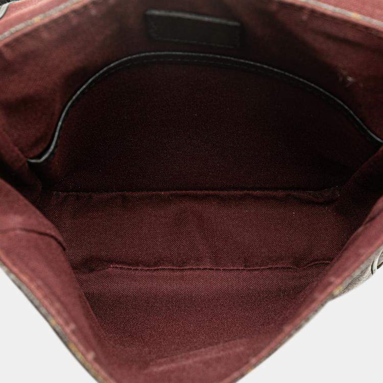 Pre Owned Louis Vuitton Brown Monogram Macassar Bass PM