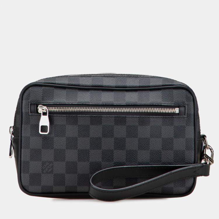 Pre Owned Louis Vuitton Black Damier Graphite Kasai