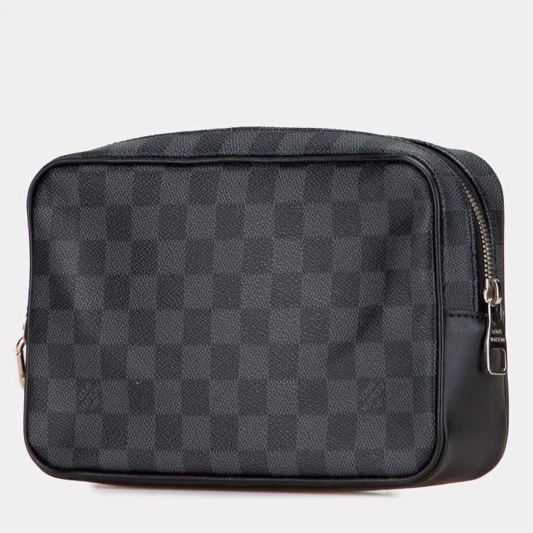 Pre Owned Louis Vuitton Black Damier Graphite Kasai
