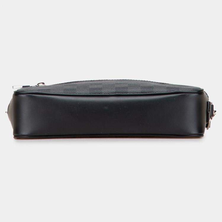 Pre Owned Louis Vuitton Black Damier Graphite Kasai