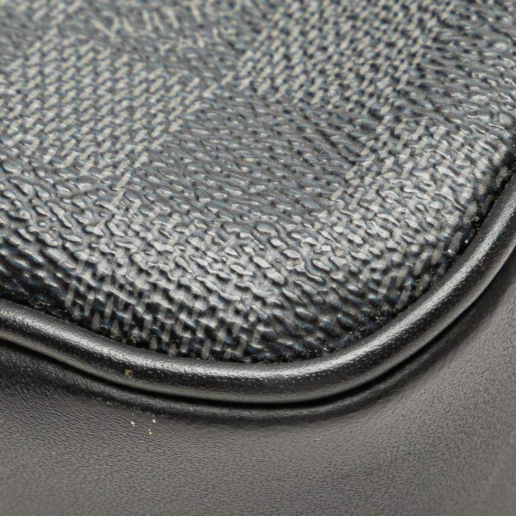 Pre Owned Louis Vuitton Black Damier Graphite Kasai