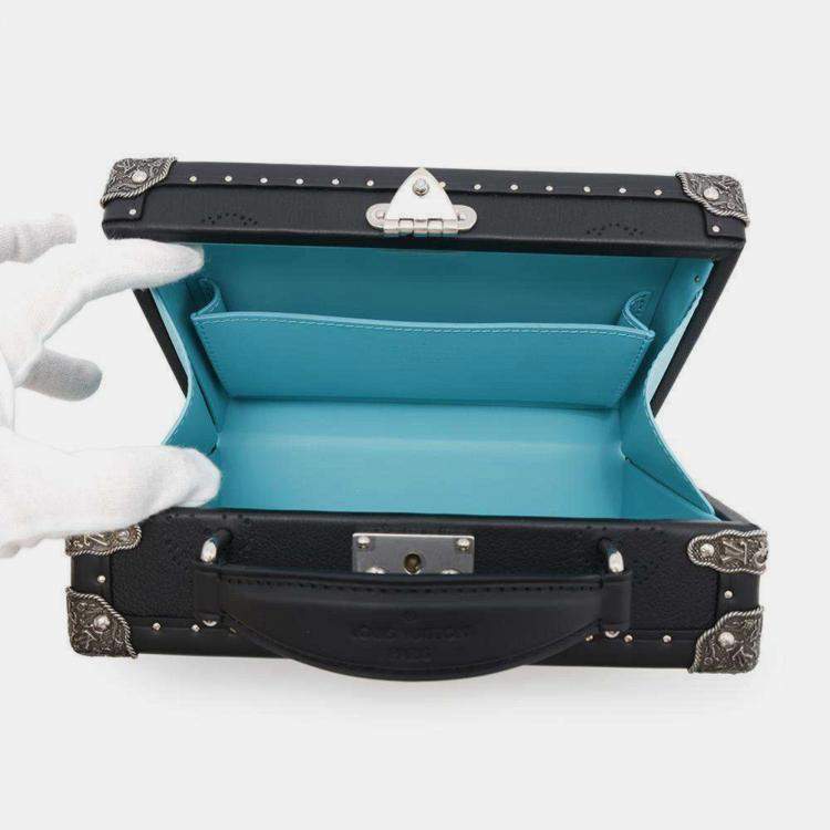 Pre Owned Louis Vuitton Dart Handle Trunk Black Monogram Shoulder Bag