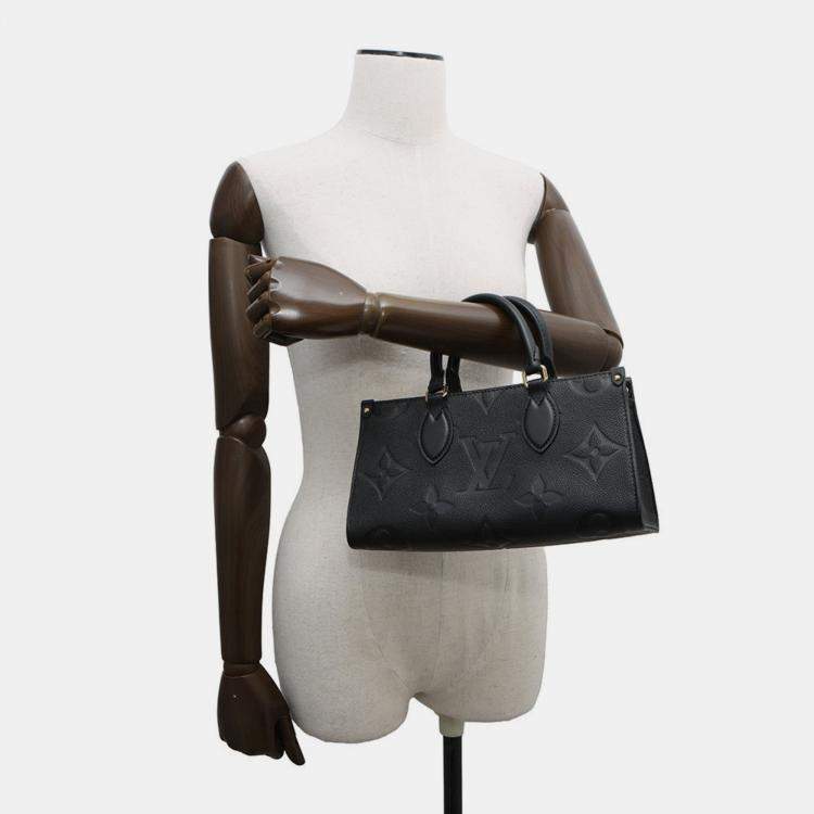 Pre Owned Louis Vuitton OnTheGo EW Black Empriente Leather Shoulder Bag