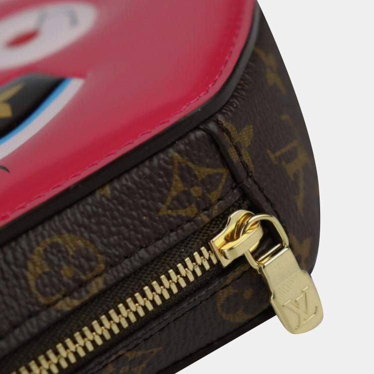 Pre Owned Louis Vuitton x Sun Yitian Rabbit Brown Monogram Canvas Wallet On Chain