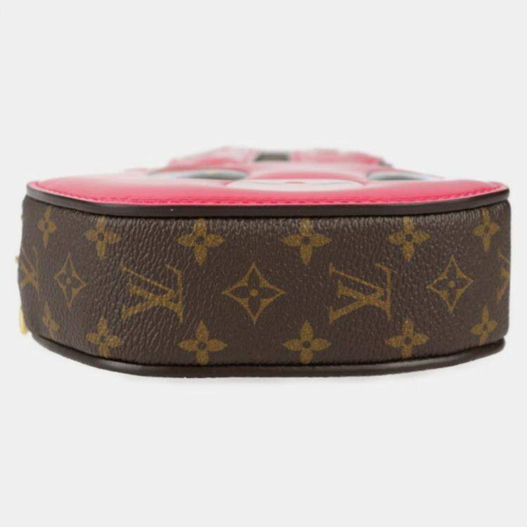 Pre Owned Louis Vuitton x Sun Yitian Rabbit Brown Monogram Canvas Wallet On Chain