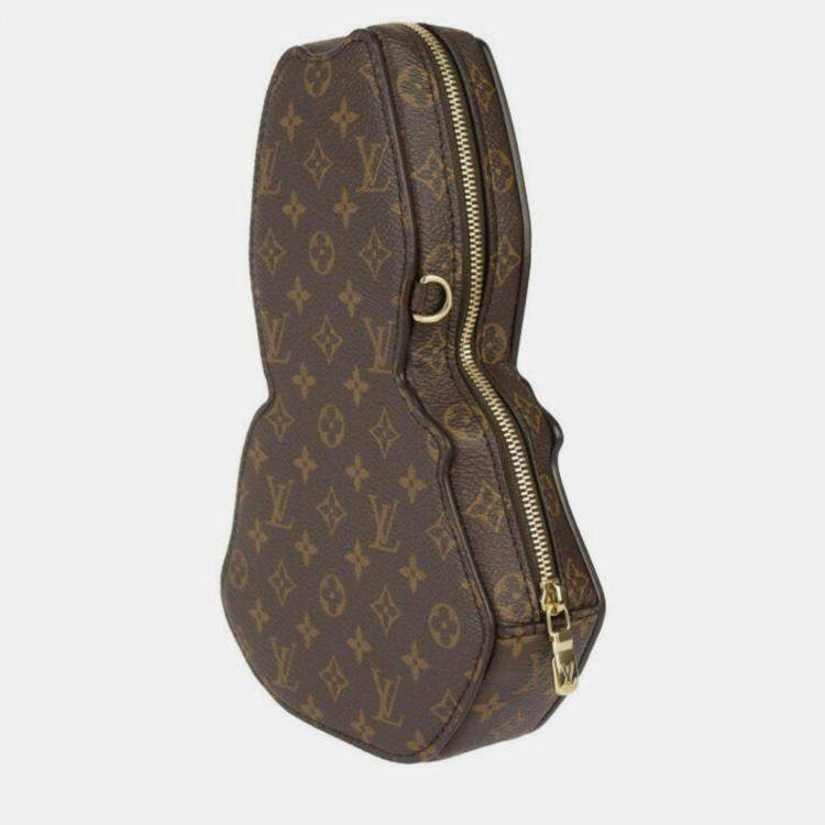 Pre Owned Louis Vuitton x Sun Yitian Rabbit Brown Monogram Canvas Wallet On Chain